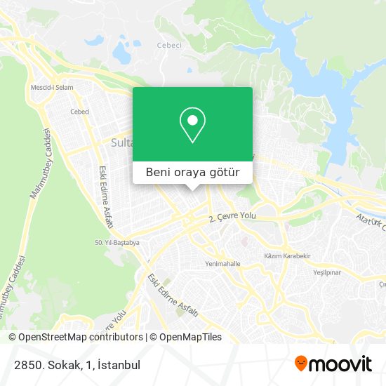 2850. Sokak, 1 harita
