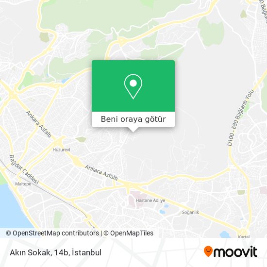 Akın Sokak, 14b harita