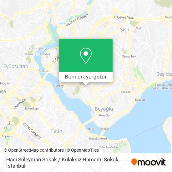 Hacı Süleyman Sokak / Kulaksız Hamamı Sokak harita