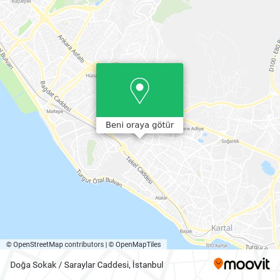 Doğa Sokak / Saraylar Caddesi harita