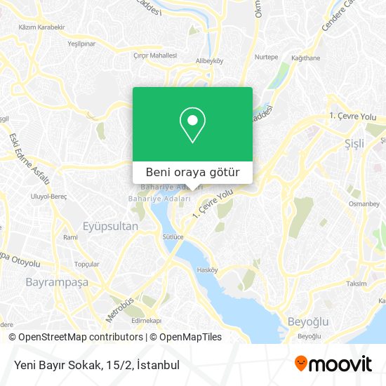 Yeni Bayır Sokak, 15/2 harita