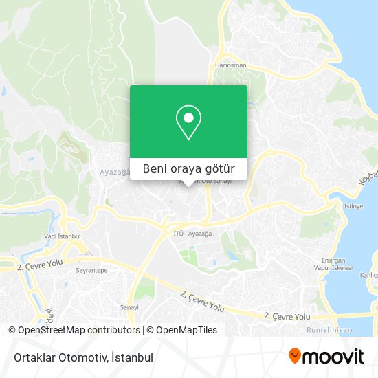 Ortaklar Otomotiv harita