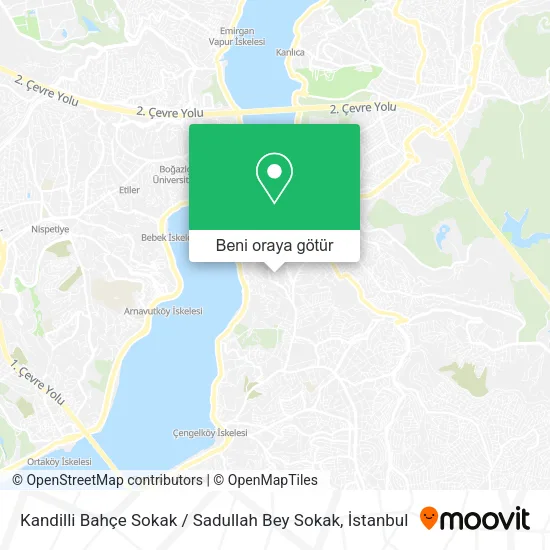 Kandilli Bahçe Sokak / Sadullah Bey Sokak harita