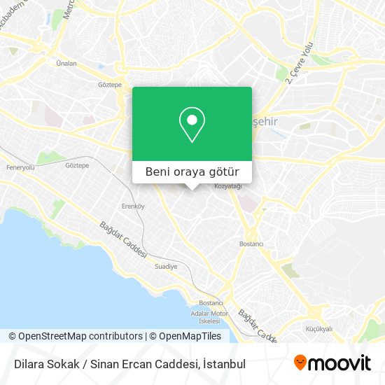 Dilara Sokak / Sinan Ercan Caddesi harita