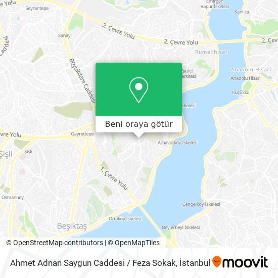 Ahmet Adnan Saygun Caddesi / Feza Sokak harita