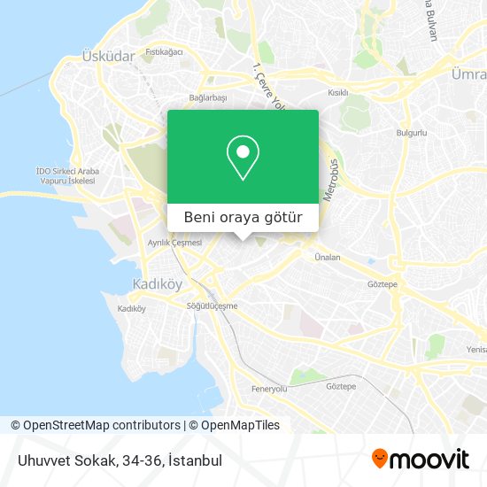 Uhuvvet Sokak, 34-36 harita