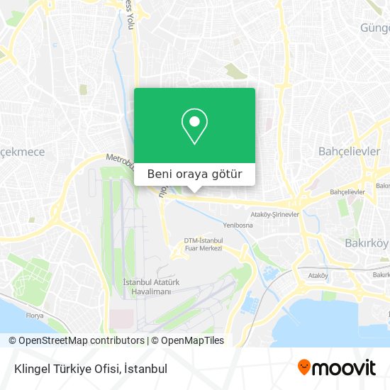 Klingel Türkiye Ofisi harita