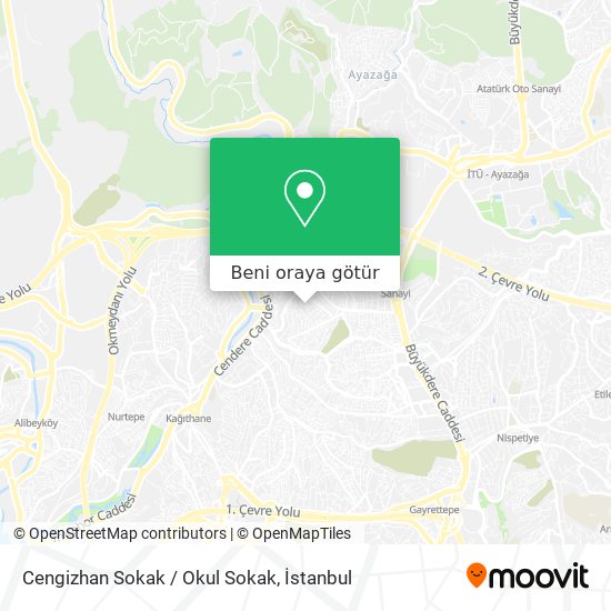 Cengizhan Sokak / Okul Sokak harita
