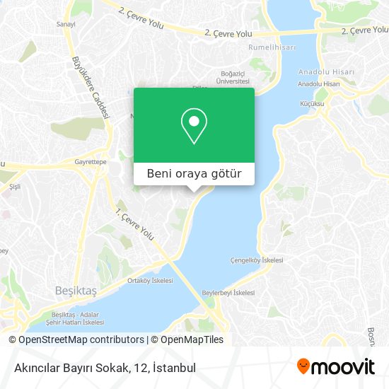 Akıncılar Bayırı Sokak, 12 harita