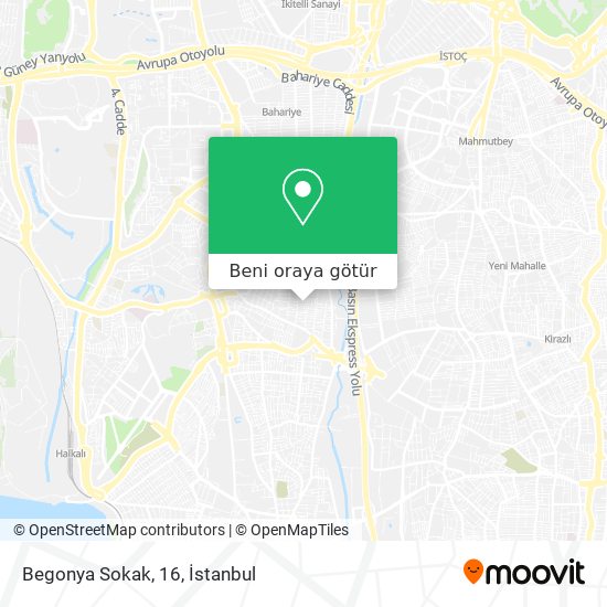 Begonya Sokak, 16 harita