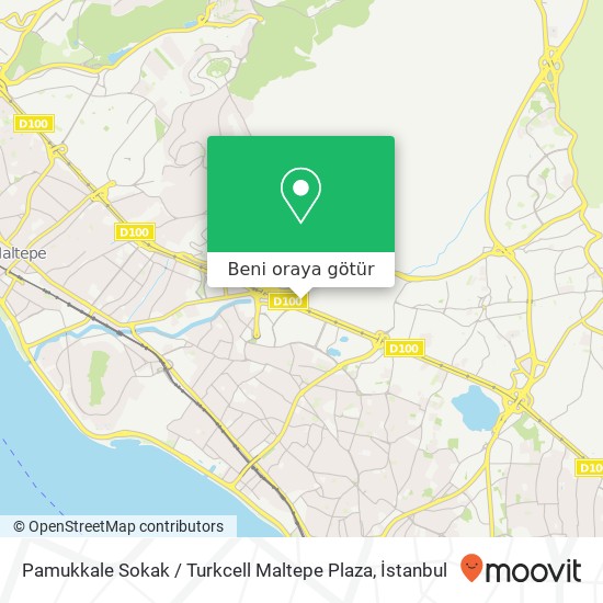 Pamukkale Sokak / Turkcell Maltepe Plaza harita