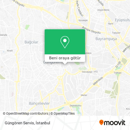 Güngören Servis harita