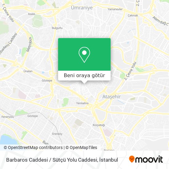 Barbaros Caddesi / Sütçü Yolu Caddesi harita