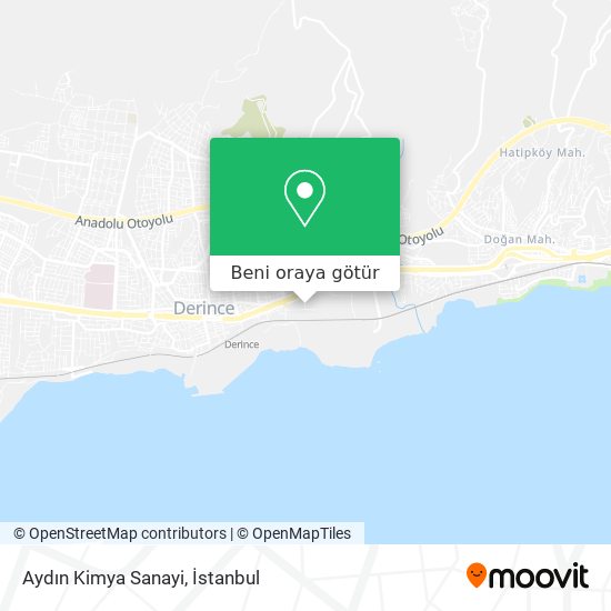 Aydın Kimya Sanayi harita