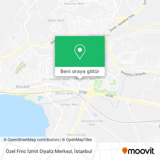 Özel Fmc İzmit Diyaliz Merkezi harita