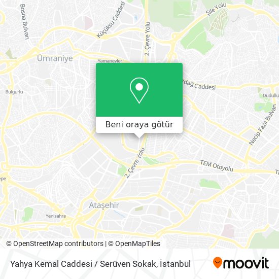 Yahya Kemal Caddesi / Serüven Sokak harita
