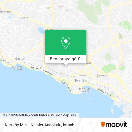 Kurtköy Minik Kalpler Anaokulu harita