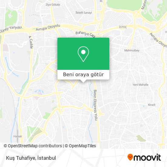 Kuş Tuhafiye harita