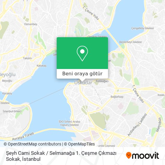 Şeyh Cami Sokak / Selmanağa 1. Çeşme Çıkmazı Sokak harita