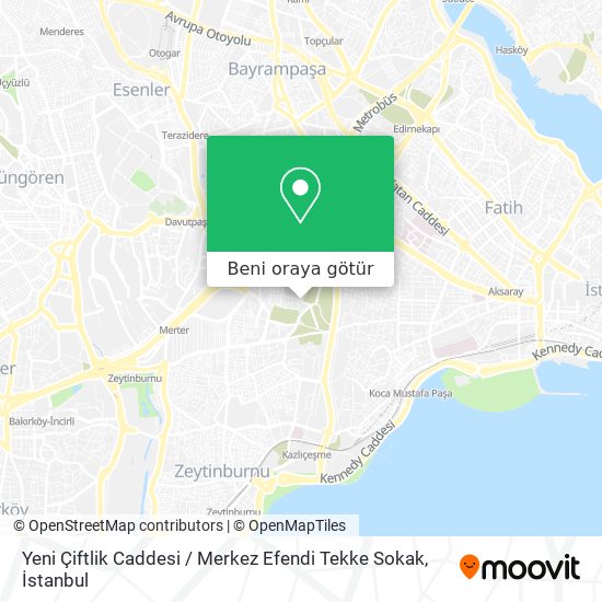 Yeni Çiftlik Caddesi / Merkez Efendi Tekke Sokak harita