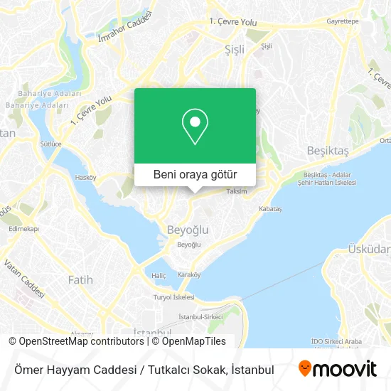 Ömer Hayyam Caddesi / Tutkalcı Sokak harita