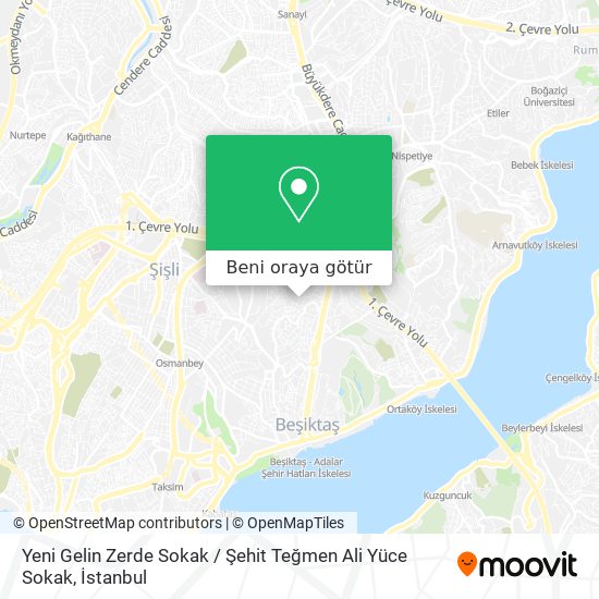 Yeni Gelin Zerde Sokak / Şehit Teğmen Ali Yüce Sokak harita