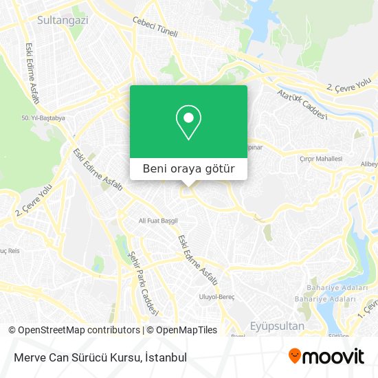 Merve Can Sürücü Kursu harita