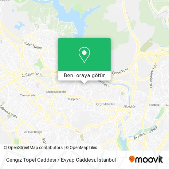Cengiz Topel Caddesi / Evyap Caddesi harita