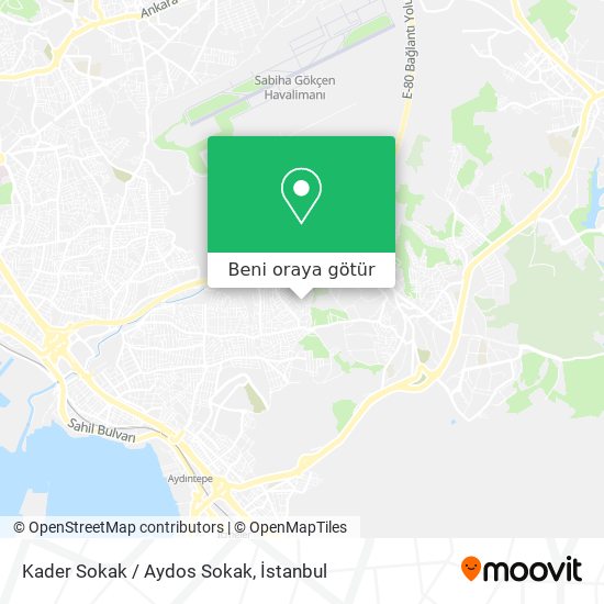 Kader Sokak / Aydos Sokak harita