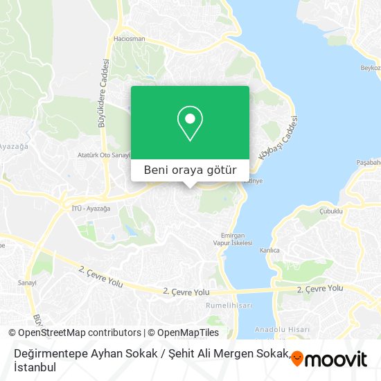 Değirmentepe Ayhan Sokak / Şehit Ali Mergen Sokak harita
