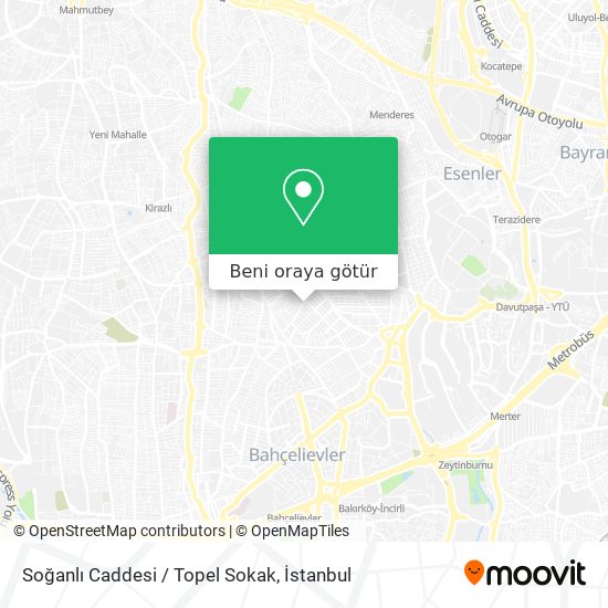 Soğanlı Caddesi / Topel Sokak harita