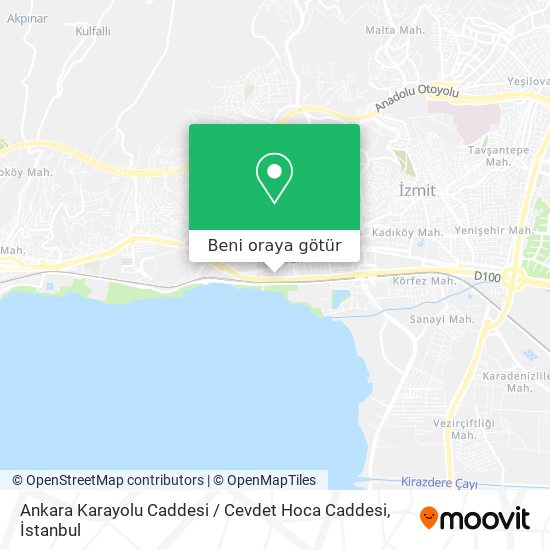 Ankara Karayolu Caddesi / Cevdet Hoca Caddesi harita
