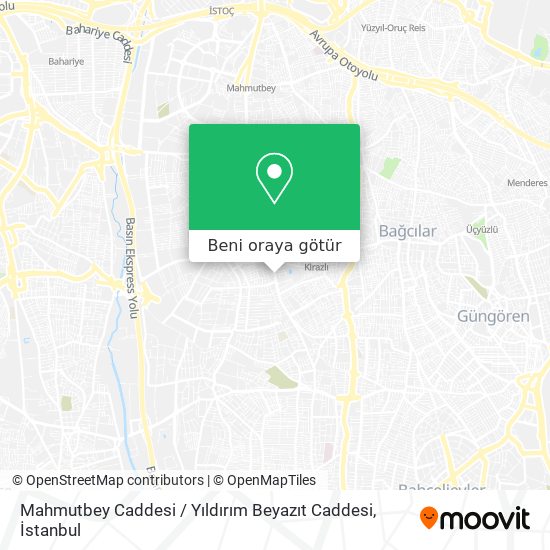 Mahmutbey Caddesi / Yıldırım Beyazıt Caddesi harita