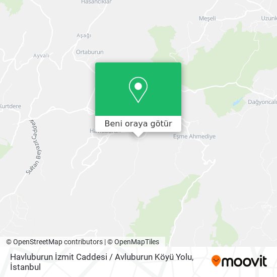 Havluburun İzmit Caddesi / Avluburun Köyü Yolu harita