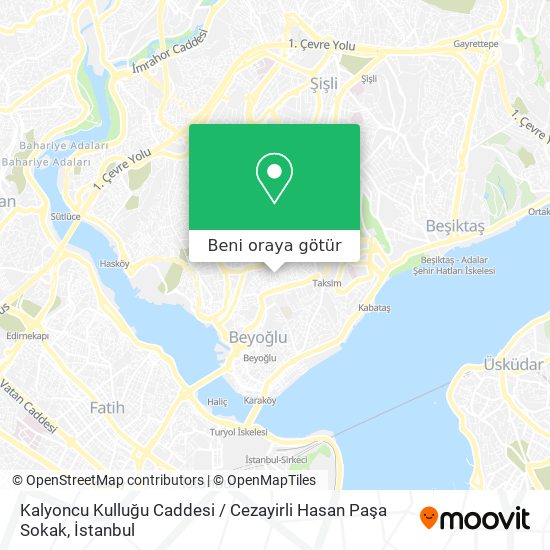 Kalyoncu Kulluğu Caddesi / Cezayirli Hasan Paşa Sokak harita