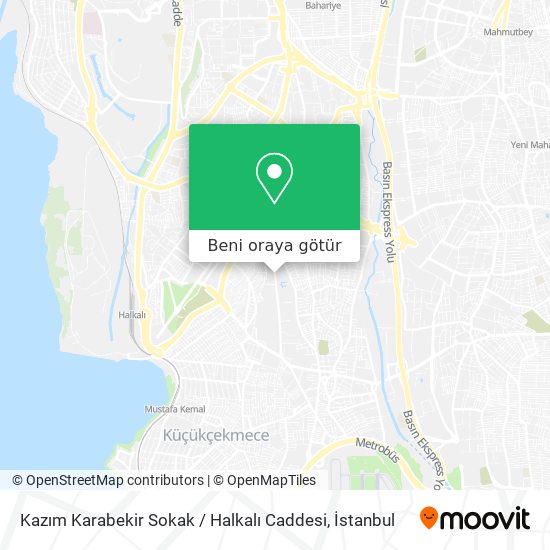 Kazım Karabekir Sokak / Halkalı Caddesi harita