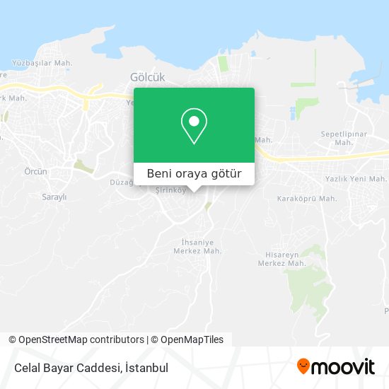 Celal Bayar Caddesi harita