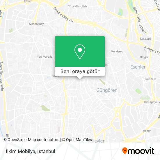 İlkim Mobilya harita