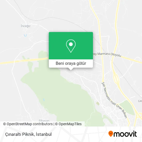 Çınaraltı Piknik harita