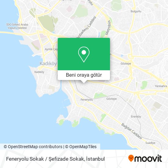 Feneryolu Sokak / Şefizade Sokak harita