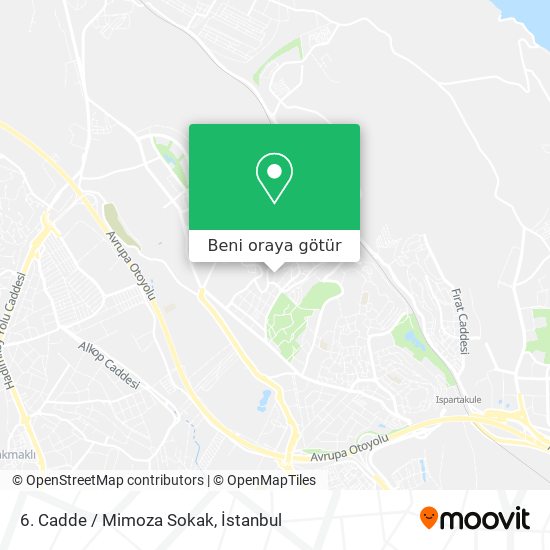 6. Cadde / Mimoza Sokak harita