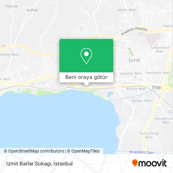 Izmit Barlar Sokagi harita