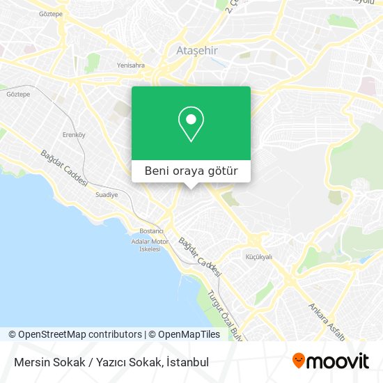 Mersin Sokak / Yazıcı Sokak harita