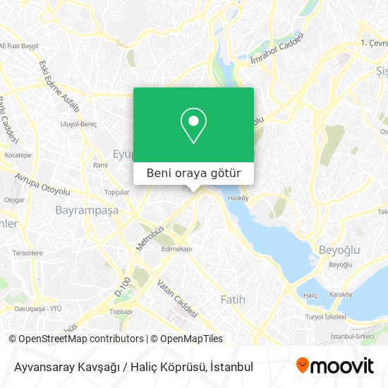 Ayvansaray Kavşağı / Haliç Köprüsü harita
