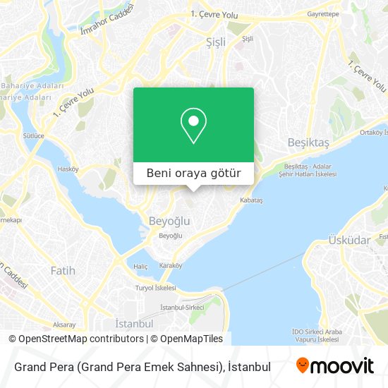 Grand Pera (Grand Pera Emek Sahnesi) harita