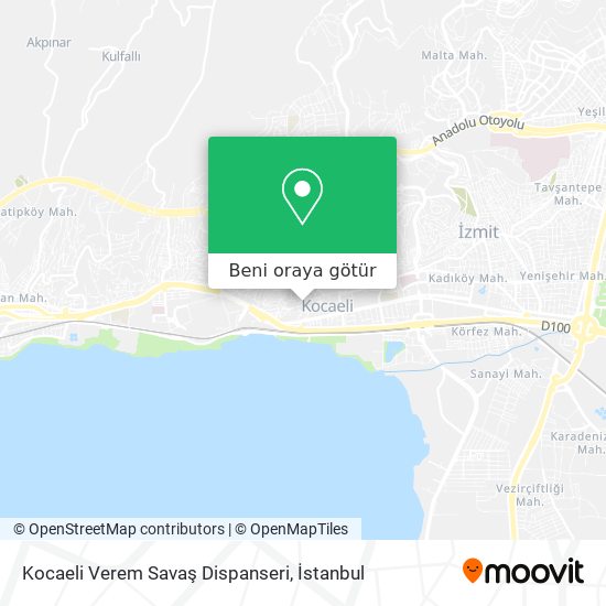 Kocaeli Verem Savaş Dispanseri harita
