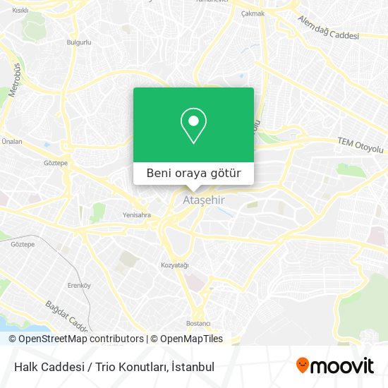 Halk Caddesi / Trio Konutları harita
