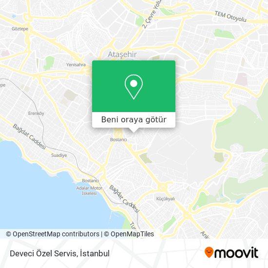 Deveci Özel Servis harita