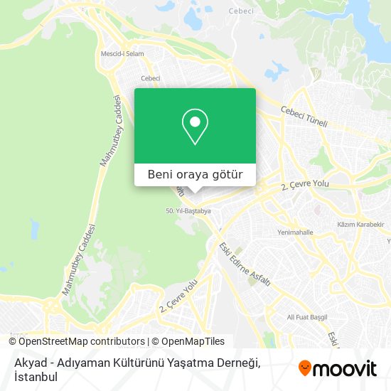 Akyad - Adıyaman Kültürünü Yaşatma Derneği harita
