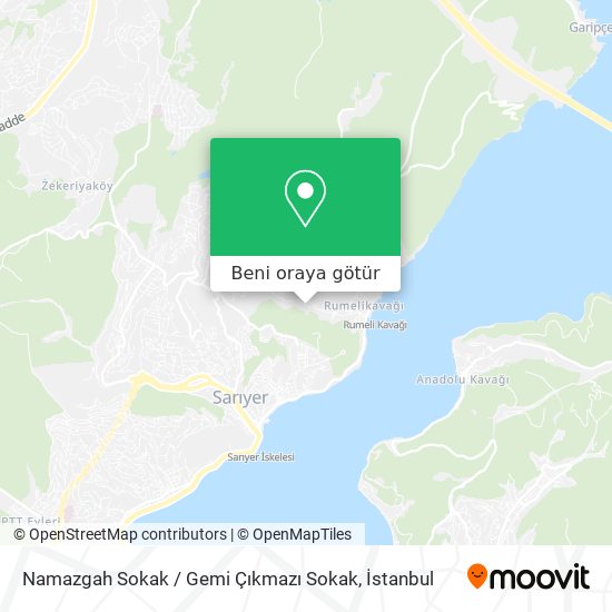 Namazgah Sokak / Gemi Çıkmazı Sokak harita